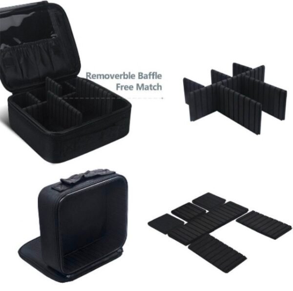 Travel Cosmetic Bag-Black - Image 3