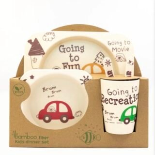 Bamboo Fiber Kids Dinner Set 5PC