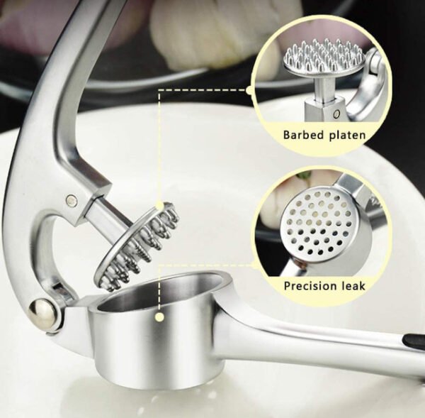 Stainless Steel Garlic Presser - Image 2