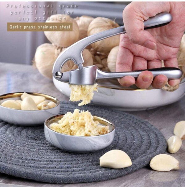 Stainless Steel Garlic Presser - Image 3