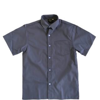 Prof Men's Grey Short Sleeve Shirt