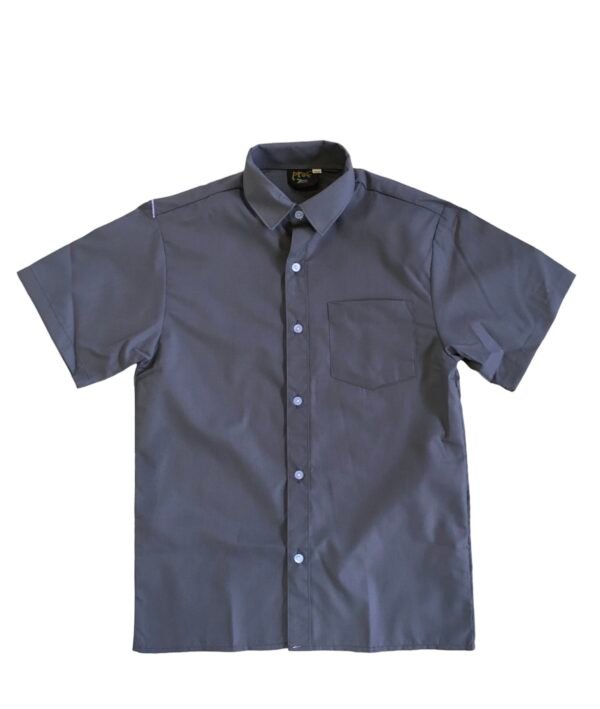 Prof Men's Grey Short Sleeve Shirt