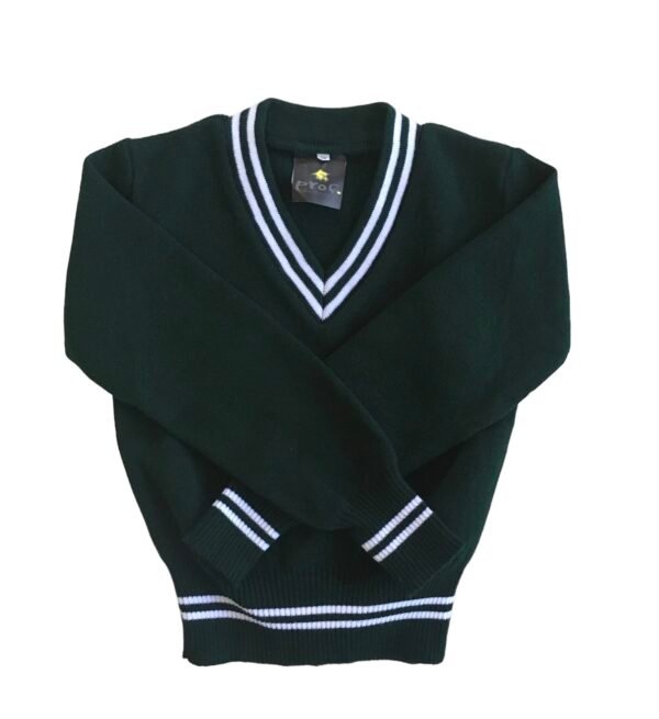 green and white school uniform unisex