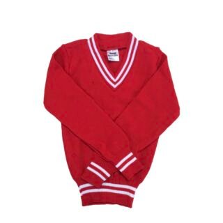 Red and White School Jersey School Uniform Cheap Prices unisex