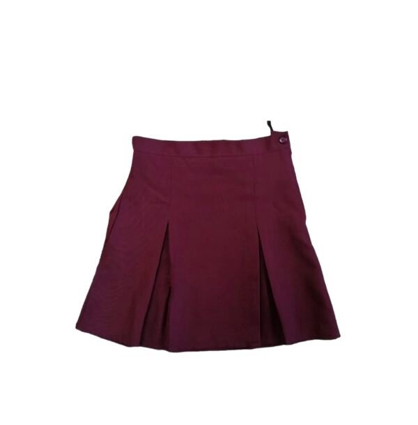 Prof Pleated School Skirt Maroon