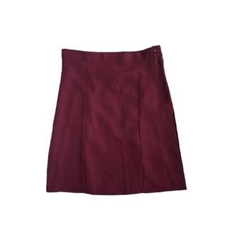 Prof Panel School Skirt Maroon