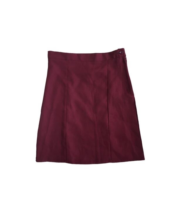 Prof Panel School Skirt Maroon