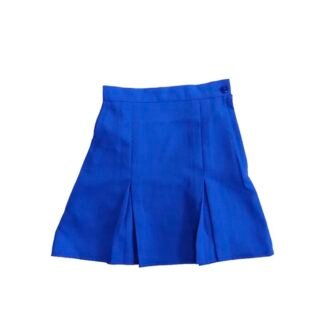 Prof Pleated School Skirt Royal