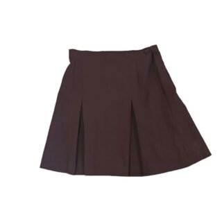 Prof School Girl Skirt Pleated - Brown