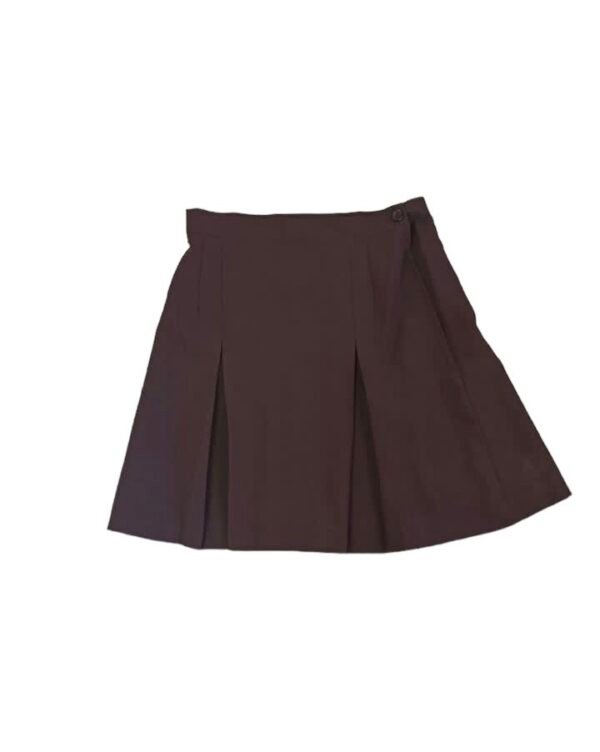 Prof School Girl Skirt Pleated - Brown