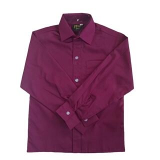 Prof Kid's Maroon Long Sleeve Shirt