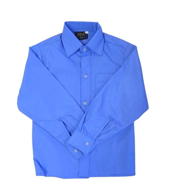 Prof Men's Blue Long Sleeve Shirt