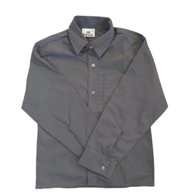 Prof Kid's Grey Long Sleeve Shirt