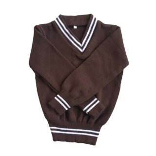 brown and white Schoolwear unisex