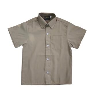 Prof Men's Khaki Short Sleeve Shirt