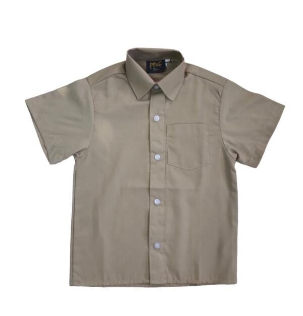 Prof Men's Khaki Short Sleeve Shirt