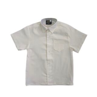 Prof Kid's Cream Short Sleeve Shirt