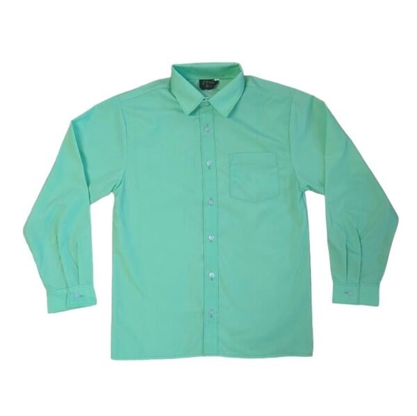 Prof Kid's Green Long Sleeve Shirt