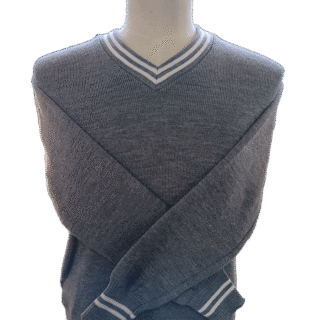 Genius Grey and White Striped Jersey - Unisex