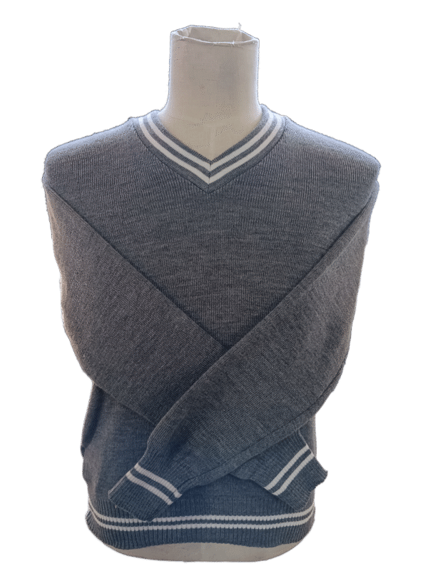 Genius Grey and White Striped Jersey - Unisex
