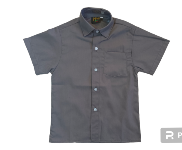 Prof Kid's Grey Short Sleeve Shirt