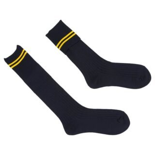 Black And Gold School Sock
