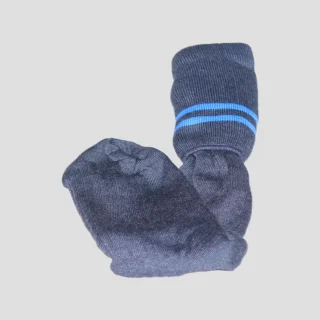 Grey And Sky blue long School Sock