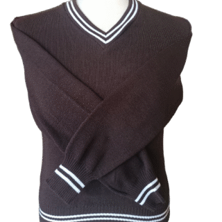 Genius Brown and White Striped Jersey - Unisex