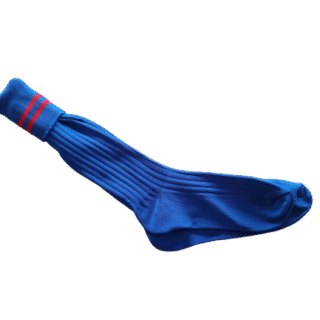 Royal Blue and Red long Sock
