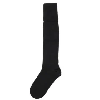 Prof Black Plain Long School Socks