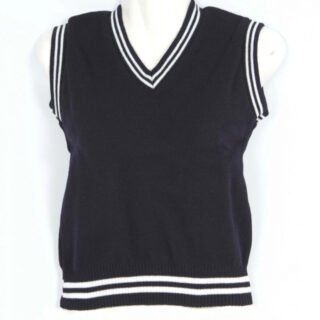 Black and White School Pullover by Prof Cheapest Price Best Quality