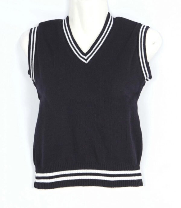 Black and White School Pullover by Prof Cheapest Price Best Quality