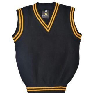 Black and Gold  School Pullover by Prof Cheapest Price Best Quality