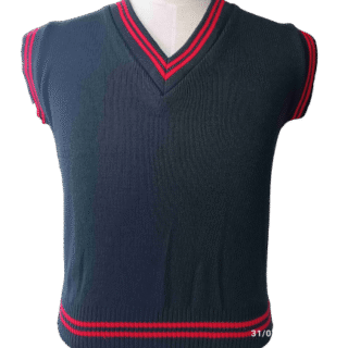 Genius Black and Red Striped School Pull Over-Unisex