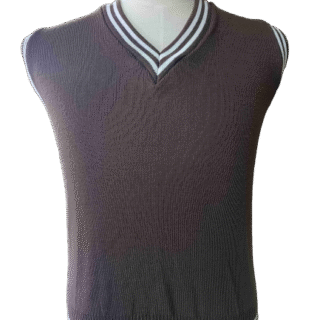 Genius Brown And White Striped School Pull Over-Unisex