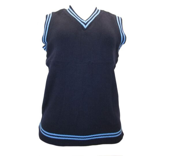 Navy and Sky School Pullover by Prof Cheapest Price Best Quality