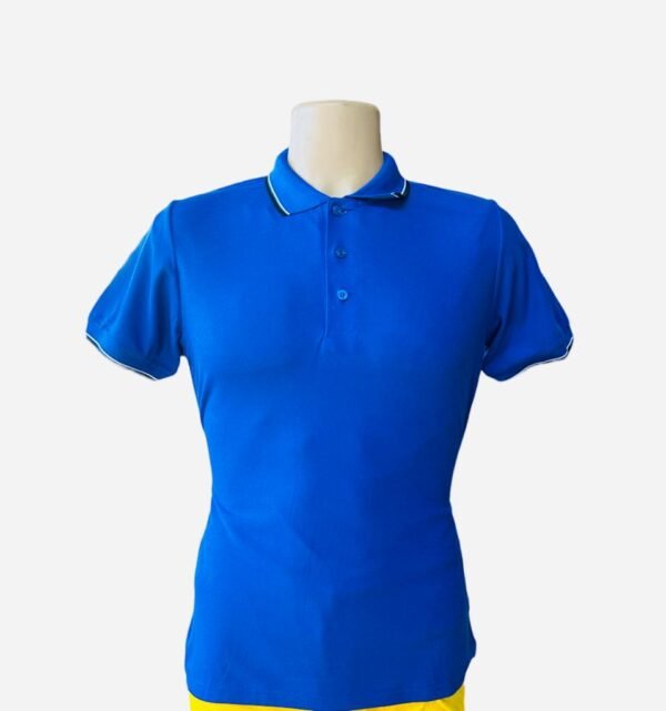 Royal Kids Golf T-Shirt with Black and White Stripes