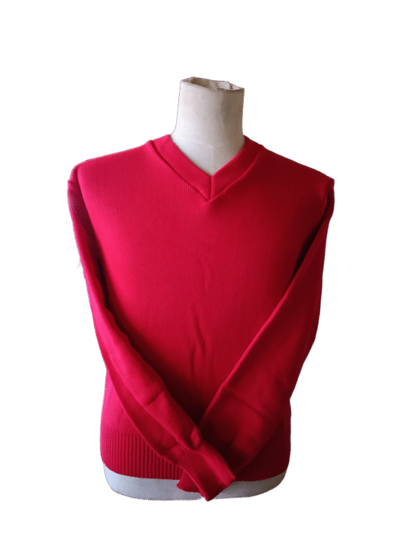 Genius Plain Red Long Sleeve School Jersey