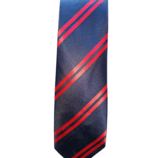 NAvy And Red Striped Tie