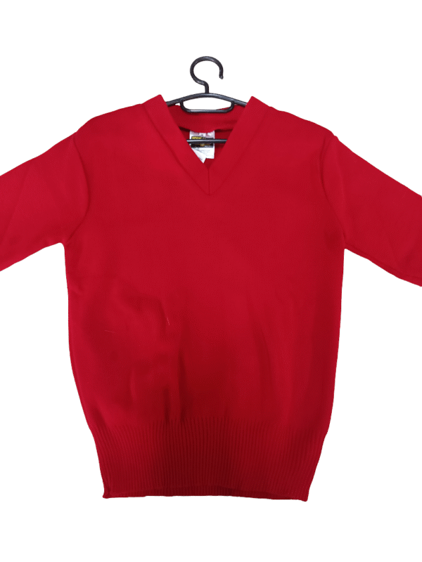 Prof Plain Red Long Sleeve School jersey