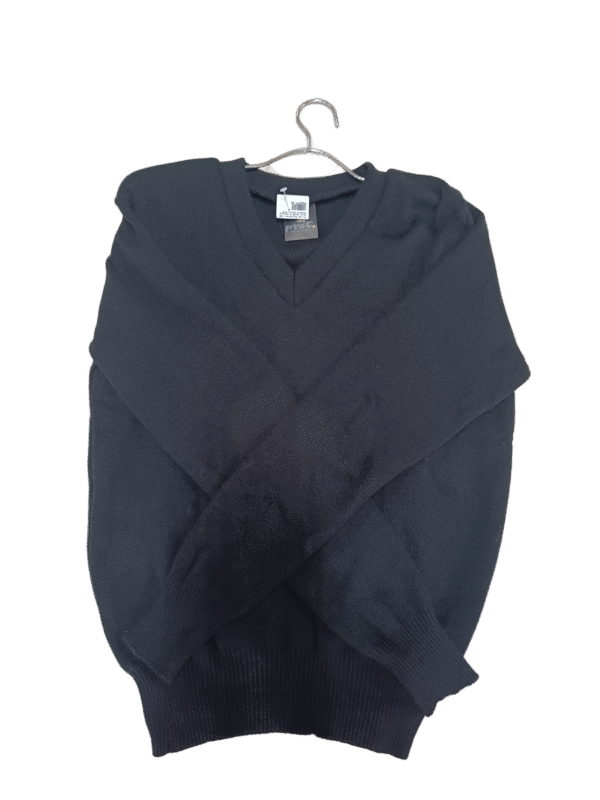 Prof Plain Black Long sleeve School Jersey