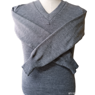 Prof Plain Grey Long Sleeve School Jersey - Unisex