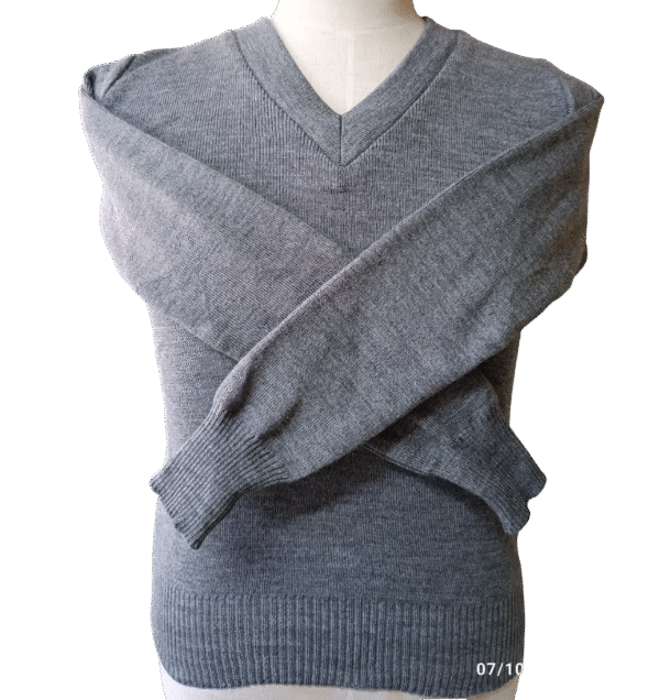 Prof Plain Grey Long Sleeve School Jersey - Unisex