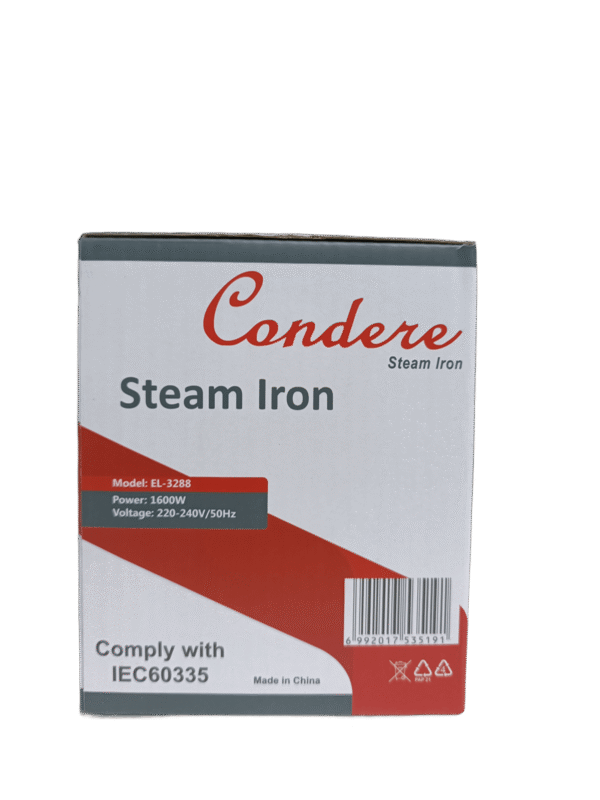 Condere EL-3299 Steam Iron 1800w - Image 2