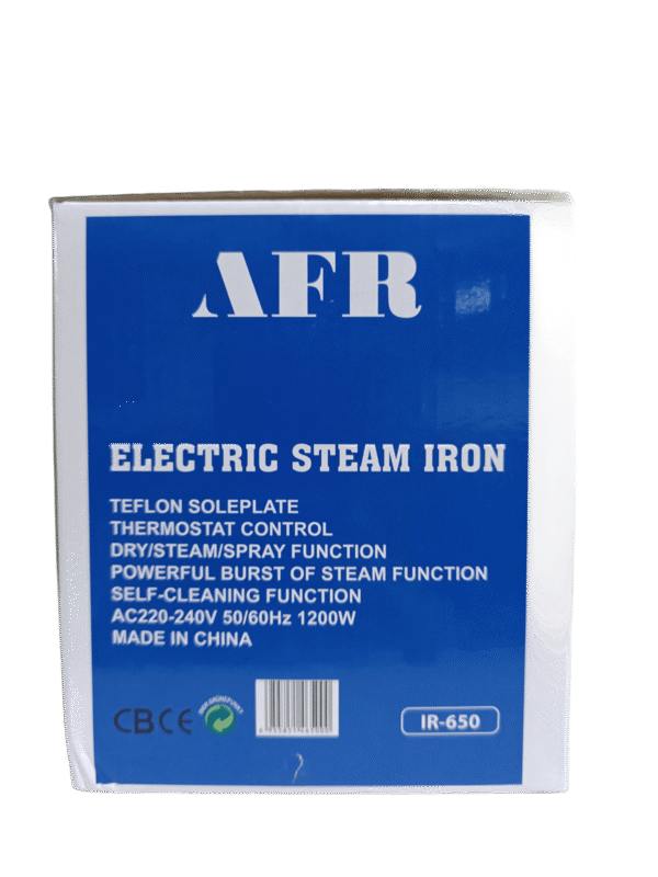 AFR IR-650 Electric Steam Iron 1200W - Image 2