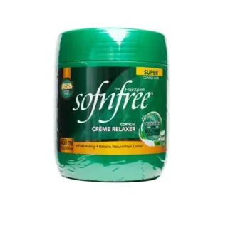 Softnfree Creme Relaxer For Super Coarse Hair+Shampoo-450ML