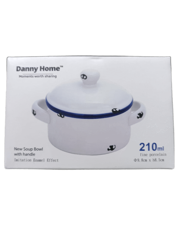 Danny Home New Soup Bowl With Handles and Lid