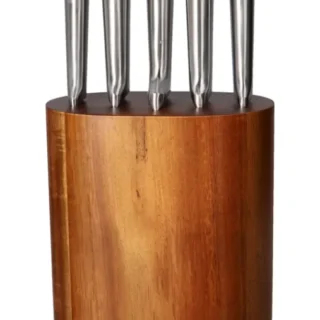 Danny Home 5 Pcs Knife Set with Acadia Wood Block
