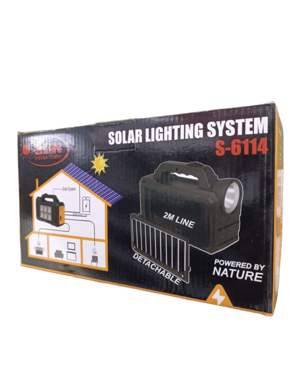 Sun S-6114 solar Lighting System With Flashlight - Image 4