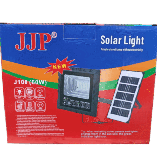 JJP  J100 Solar Flood Light & Solar Panel 60W